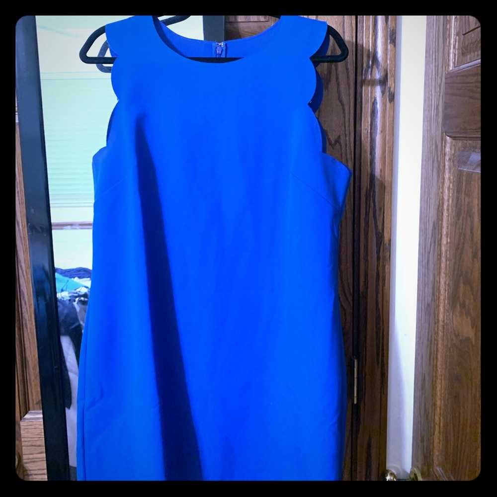 Jcrew scalloped dress